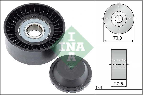 Deflection/Guide Pulley, V-ribbed belt